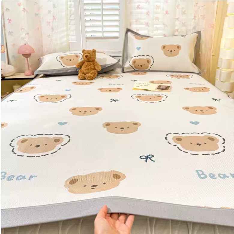 Ice Silk Cooling Bed Mat – Breathable Summer Sleep Pad with Pillowcase for All Ages - Image 7