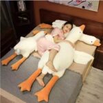 Cute Giant Goose Body Pillow – Soft Side Sleeping Plush, Gift for Girlfriend or Friends (50–160cm)