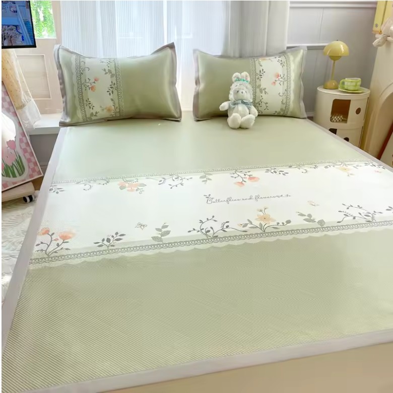 Ice Silk Cooling Bed Mat – Breathable Summer Sleep Pad with Pillowcase for All Ages - Image 5