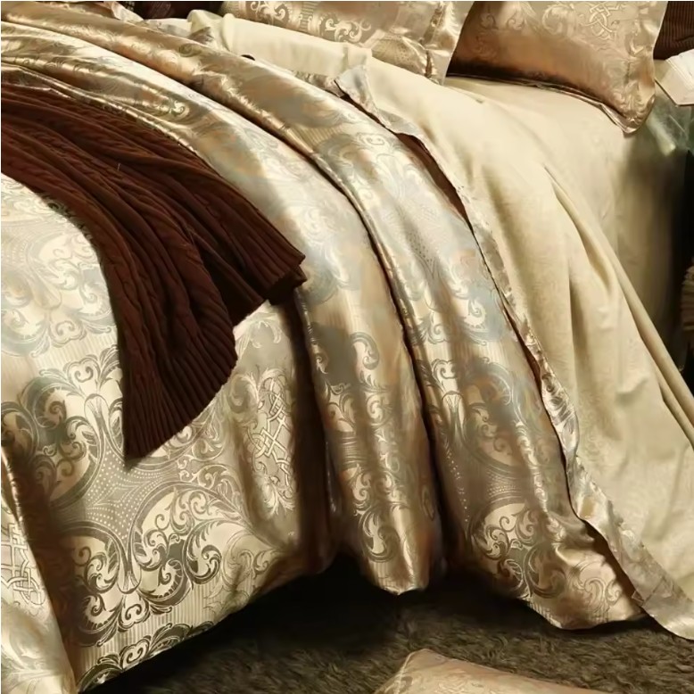 Luxury Jacquard Bedding Set – King Size 220x240cm - Image 4